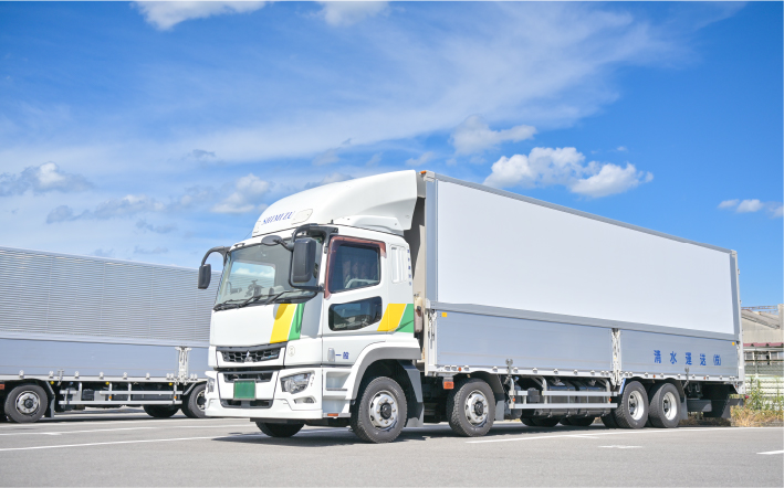 荷台貸し切り輸送（チャーター便）と混載輸送の両方に対応